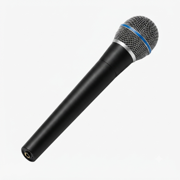 Gemini_Generated_Image_fl36whfl36whfl36 UniVox Pro TRS Dynamic Interview Microphone for Journalists & Reporters 3.5mm TRS DSLR, Camcorder & Smartphone Compatible